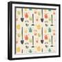 Garden Seamless Pattern-TashaNatasha-Framed Art Print