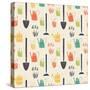 Garden Seamless Pattern-TashaNatasha-Stretched Canvas