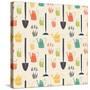 Garden Seamless Pattern-TashaNatasha-Stretched Canvas