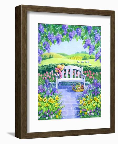 Garden Seat-Geraldine Aikman-Framed Giclee Print