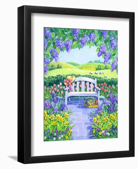 Garden Seat-Geraldine Aikman-Framed Giclee Print