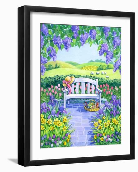Garden Seat-Geraldine Aikman-Framed Giclee Print