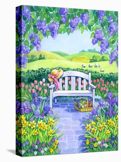 Garden Seat-Geraldine Aikman-Stretched Canvas