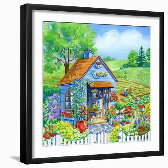 Garden Shed-Geraldine Aikman-Framed Giclee Print