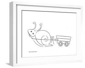 Garden Snail-Olga And Alexey Drozdov-Framed Giclee Print