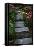 Garden Stairs I-Brian Moore-Framed Stretched Canvas