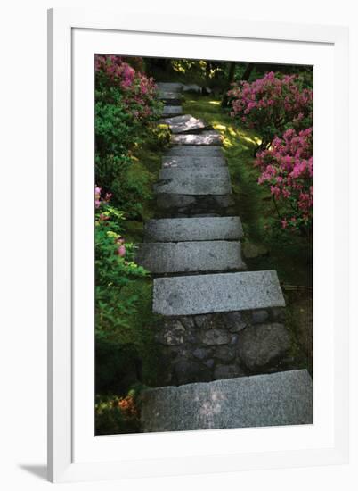 Garden Stairs I-Brian Moore-Framed Photographic Print