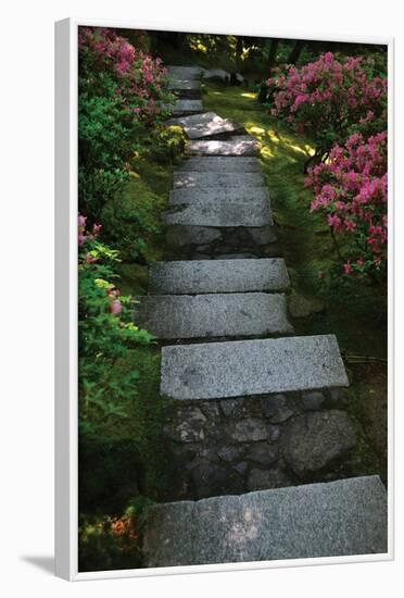 Garden Stairs I-Brian Moore-Framed Photographic Print