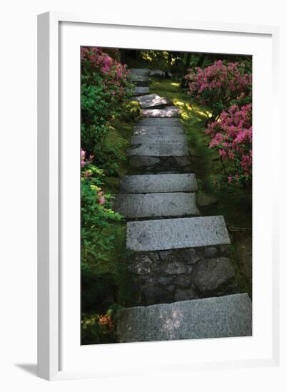 Garden Stairs I-Brian Moore-Framed Photographic Print