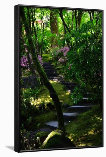 Garden Stairs II-Brian Moore-Framed Photographic Print