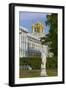 Garden statue, Catherine Palace in the background, Tsarskoe Selo, Pushkin, UNESCO World Heritage Si-Richard Maschmeyer-Framed Photographic Print