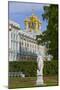 Garden statue, Catherine Palace in the background, Tsarskoe Selo, Pushkin, UNESCO World Heritage Si-Richard Maschmeyer-Mounted Photographic Print