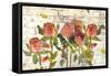 Garden Stems on Brick-Lanie Loreth-Framed Stretched Canvas