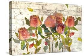 Garden Stems on Brick-Lanie Loreth-Stretched Canvas