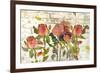 Garden Stems on Brick-Lanie Loreth-Framed Art Print