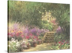 Garden Steps-Allan Myndzak-Stretched Canvas