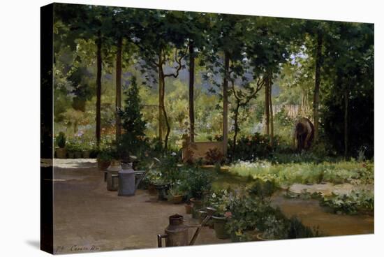 Garden (Summer), 1879-Demetrio Cosola-Stretched Canvas