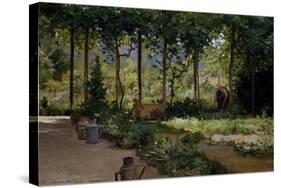 Garden (Summer), 1879-Demetrio Cosola-Stretched Canvas