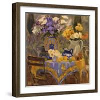 Garden Table and Chairs-Allayn Stevens-Framed Art Print