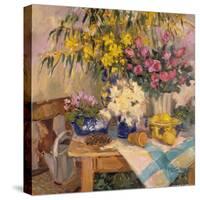 Garden Table-Allayn Stevens-Stretched Canvas