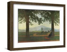 Garden Terrace-Caspar David Friedrich-Framed Giclee Print