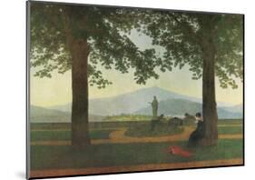 Garden Terrace-Caspar David Friedrich-Mounted Giclee Print