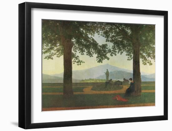 Garden Terrace-Caspar David Friedrich-Framed Giclee Print