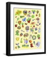 Garden Theme-Geraldine Aikman-Framed Giclee Print