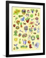 Garden Theme-Geraldine Aikman-Framed Giclee Print