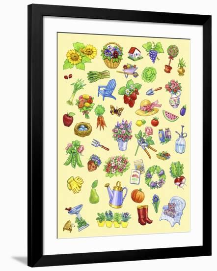 Garden Theme-Geraldine Aikman-Framed Giclee Print