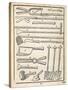 Garden Tools, from 'The Dutch Gardener' by Johann Van Der Groen, Published 1699 (Engraving)-Dutch-Stretched Canvas