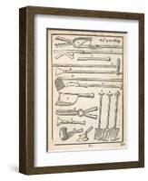 Garden Tools, from 'The Dutch Gardener' by Johann Van Der Groen, Published 1699 (Engraving)-Dutch-Framed Giclee Print