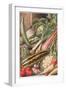 Garden Vegetables, Illustration from 'Garden Ways and Garden Days'-Louis Fairfax Muckley-Framed Giclee Print