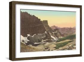 Garden Wall, Glacier National Park, Montana-null-Framed Art Print