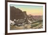 Garden Wall, Glacier National Park, Montana-null-Framed Art Print