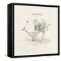 Garden Watering Can-Cheri Blum-Framed Stretched Canvas