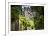 Garden with a Medieval Tower-George Oze-Framed Photographic Print