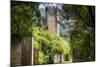 Garden with a Medieval Tower-George Oze-Mounted Photographic Print