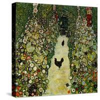 Garden with Chickens, 1916-Gustav Klimt-Stretched Canvas