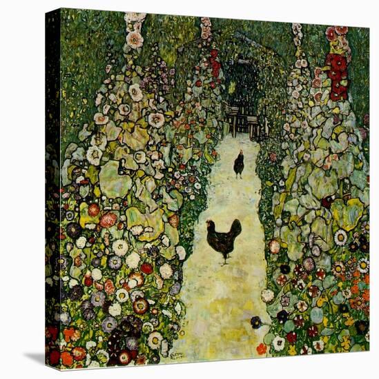 Garden with Chickens, 1916-Gustav Klimt-Stretched Canvas