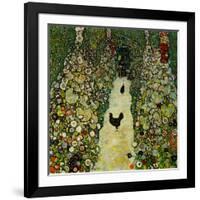 Garden with Chickens, 1916-Gustav Klimt-Framed Giclee Print