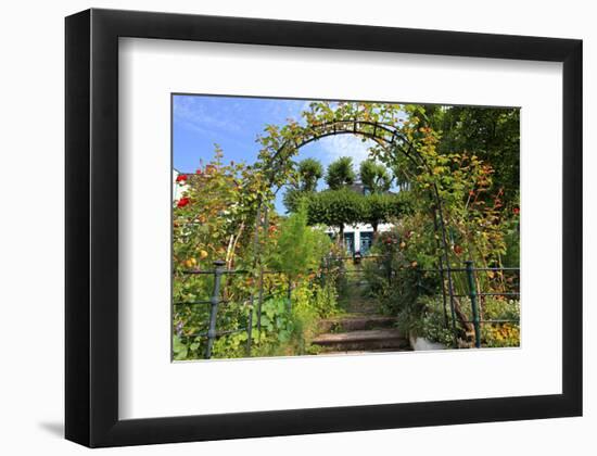Garden with Country House in the Urban District of Blankenese, Hamburg, Germany-null-Framed Premium Giclee Print