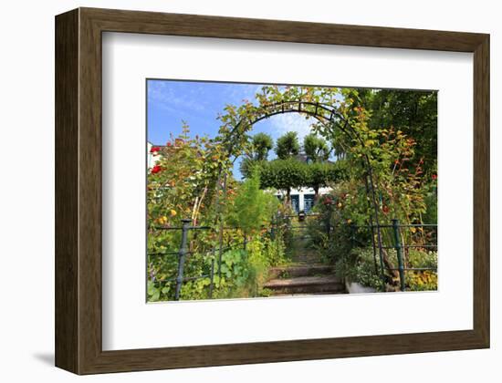 Garden with Country House in the Urban District of Blankenese, Hamburg, Germany-null-Framed Premium Giclee Print