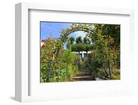 Garden with Country House in the Urban District of Blankenese, Hamburg, Germany-null-Framed Premium Giclee Print