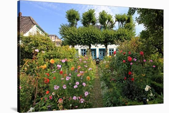 Garden with Country House in the Urban District of Blankenese, Hamburg, Germany-null-Stretched Canvas