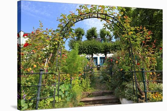 Garden with Country House in the Urban District of Blankenese, Hamburg, Germany-null-Stretched Canvas