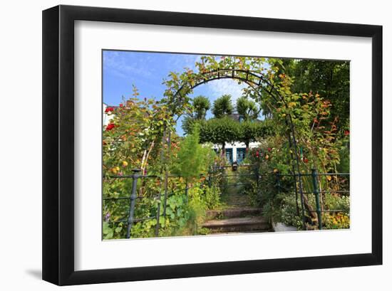 Garden with Country House in the Urban District of Blankenese, Hamburg, Germany-null-Framed Art Print