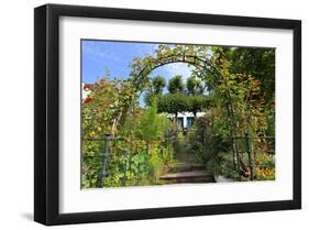 Garden with Country House in the Urban District of Blankenese, Hamburg, Germany-null-Framed Art Print