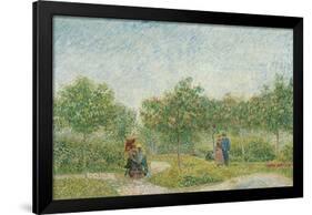 Garden with Courting Couples: Square Saint-Pierre, 1887-Vincent van Gogh-Framed Giclee Print