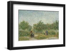 Garden with Courting Couples: Square Saint-Pierre, 1887-Vincent van Gogh-Framed Art Print